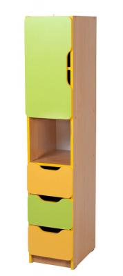 Шафа для зберігання засобів навчання "Школа-Сад" 300х410х1594 мм. БРІК